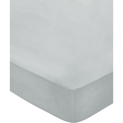 Bedeck of Belfast King Silver Cotton Fitted Sheet Bedeck of Belfast King Silver Cotton Fitted Sheet