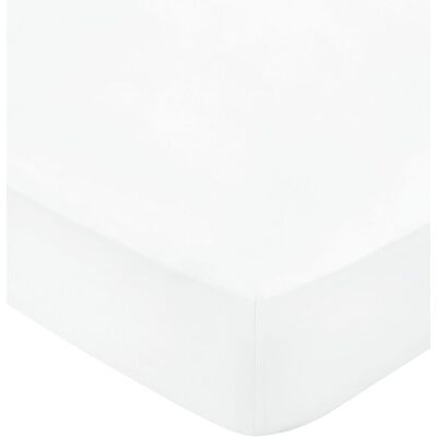 1951 'Luxury 600 Thread Count' Egyptian Cotton Fitted Sheet in White Size: Double Fitted White Double Fitted 1951 'Luxury 600 Thread Count' Egyptian Cotton Fitted Sheet in White Size: Double Fitted White Double Fitted