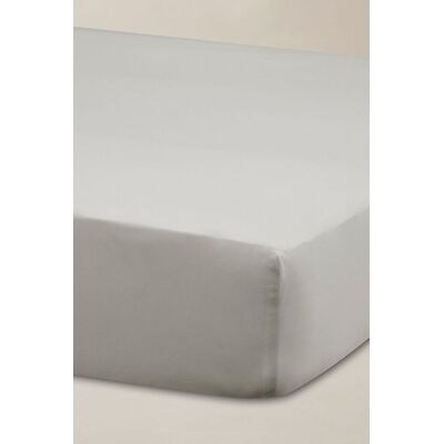 Ted Baker 'TB Plain Dye' Cotton Sateen Fitted Sheet in Silver Size: King Silver King Ted Baker 'TB Plain Dye' Cotton Sateen Fitted Sheet in Silver Size: King Silver King