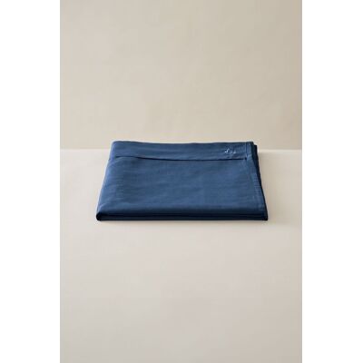 Ted Baker 'TB Plain Dye' Cotton Sateen Flat Sheet in Navy Size: Double Navy Double Ted Baker 'TB Plain Dye' Cotton Sateen Flat Sheet in Navy Size: Double Navy Double