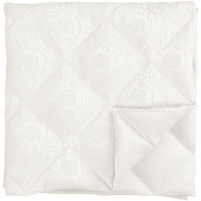 1951 'Ashleigh' Jacquard Bedspread in White White 1951 'Ashleigh' Jacquard Bedspread in White White