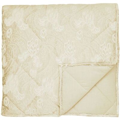 Sanderson 'Ashbee' Quilted Throw in Gold Gold Sanderson 'Ashbee' Quilted Throw in Gold Gold