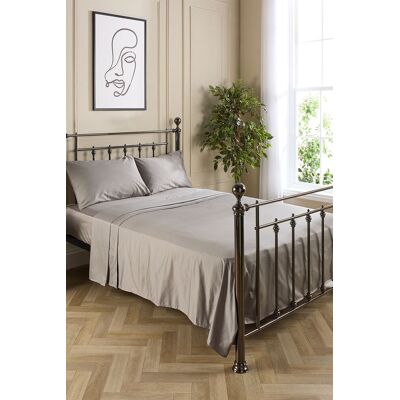 Hotel Pure Luxury 5 Star Flat Sheet in Grey Size: Super King Grey Super King Hotel Pure Luxury 5 Star Flat Sheet in Grey Size: Super King Grey Super King