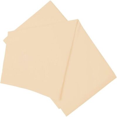 Belledorm Easy Care 200 Thread Count Cotton Polyester Percale Flat Sheet in Cream Size: Single Cream Single Belledorm Easy Care 200 Thread Count Cotton Polyester Percale Flat Sheet in Cream Size: Single Cream Single