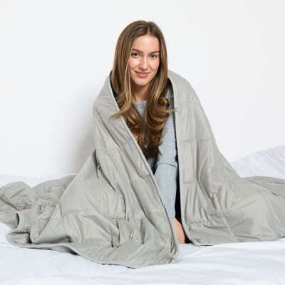 Brentfords Grey Weighted Blanket - 125x150cm, 4kg - Sleep Therapy Brentfords Grey Weighted Blanket - 125x150cm, 4kg - Sleep Therapy