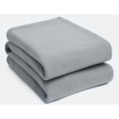OHS Warm Plain Fleece Throw Over Bed Blanket in Light Grey Size: 120 cm x 150 cm Light Grey 120 cm x 150 cm OHS Warm Plain Fleece Throw Over Bed Blanket in Light Grey Size: 120 cm x 150 cm Light Grey 120 cm x 150 cm
