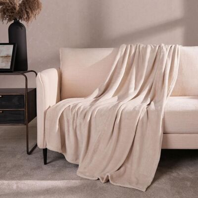 Brentfords - Flannel Fleece - Light brown - Throw Blanket Brentfords - Flannel Fleece - Light brown - Throw Blanket