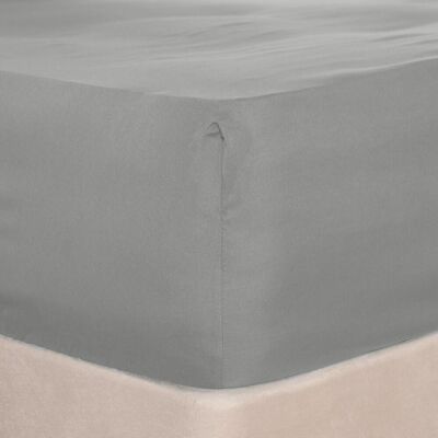 OHS Plain Bed Sheet Microfibre Deep Fitted Soft in Grey Size: Double Grey Double OHS Plain Bed Sheet Microfibre Deep Fitted Soft in Grey Size: Double Grey Double