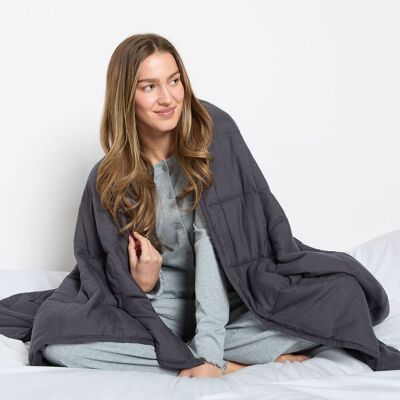 OHS Sensory Sleep Therapy Weighted Blanket 125 x 180 cm 6kg in Charcoal Size: 125 cm x 180 cm Charcoal 125 cm x 180 cm OHS Sensory Sleep Therapy Weighted Blanket 125 x 180 cm 6kg in Charcoal Size: 125 cm x 180 cm Charcoal 125 cm x 180 cm