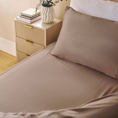 OHS Ultra Soft Microfibre Plain Fitted Bed Sheet in Light Brown Size: Double Light Brown Double OHS Ultra Soft Microfibre Plain Fitted Bed Sheet in Light Brown Size: Double Light Brown Double