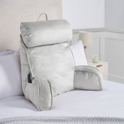 OHS Cuddle Cushion Back Lumbar Support Head Rest Bed Reading Pillow Arms in Light Grey Light Grey OHS Cuddle Cushion Back Lumbar Support Head Rest Bed Reading Pillow Arms in Light Grey Light Grey