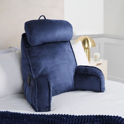 OHS Cuddle Cushion Back Lumbar Support Head Rest Bed Reading Pillow Arms in Blue Blue OHS Cuddle Cushion Back Lumbar Support Head Rest Bed Reading Pillow Arms in Blue Blue