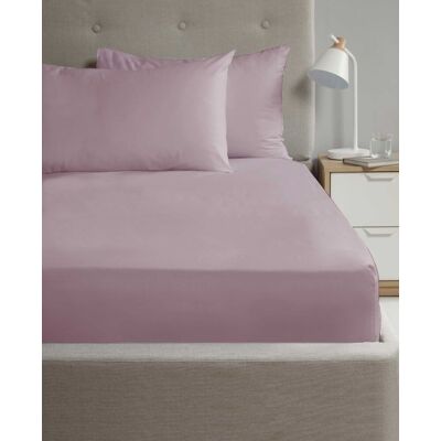 Rapport Home 56P Polycotton Flat Sheet in Lilac Size: King Lilac King Rapport Home 56P Polycotton Flat Sheet in Lilac Size: King Lilac King