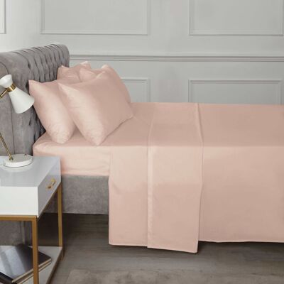 Rapport Home TH Percale Flat Sheet in Dusty Pink Size: King Dusty Pink King Rapport Home TH Percale Flat Sheet in Dusty Pink Size: King Dusty Pink King