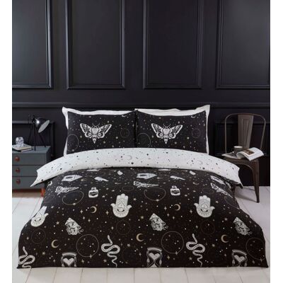 Rapport Gothic Magic Multi Reversible Duvet Cover Set - Halloween Bedding Rapport Gothic Magic Multi Reversible Duvet Cover Set - Halloween Bedding