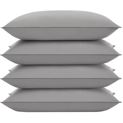 Groundlevel Grey Shredded Supersoft Goose Feather & Down Pillows Grey Groundlevel Grey Shredded Supersoft Goose Feather & Down Pillows Grey