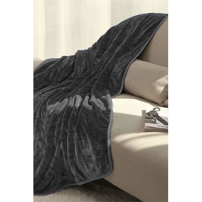 Ezysleep Super Soft Cosy Heated Fleece Throw Blanket With Adjustable Control in Grey Grey Ezysleep Super Soft Cosy Heated Fleece Throw Blanket With Adjustable Control in Grey Grey