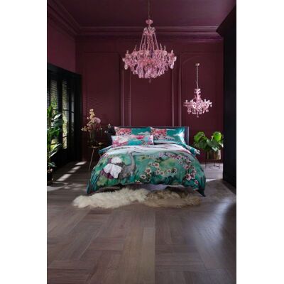 House of Norris Flight of the Heron Duvet Set, Digitally Printed Cotton Size: Double Multicolor Double House of Norris Flight of the Heron Duvet Set, Digitally Printed Cotton Size: Double Multicolor Double