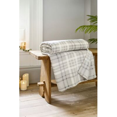 Deyongs Snuggle Check Throw Blanket 140x180cm - Super Soft Coral Fleece - Printed Plaid Design 1846 in Grey Size: 140 cm x 180 cm Grey 140 cm x 180 cm Deyongs Snuggle Check Throw Blanket 140x180cm - Super Soft Coral Fleece - Printed Plaid Design 1846 in Grey Size: 140 cm x 180 cm Grey 140 cm x 180 cm