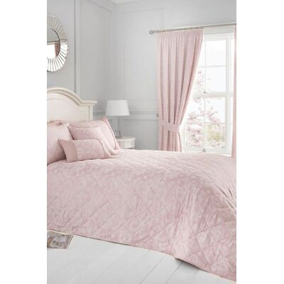 Dreams & Drapes 'Blossom' Floral Quilted Bedspread in Rose Rose Dreams & Drapes 'Blossom' Floral Quilted Bedspread in Rose Rose