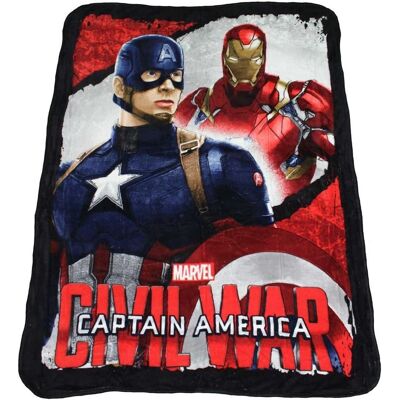 Captain America Men's Civil War Junior Fleece Blanket Size: 120 cm x 150 cm Multicolor 120 cm x 150 cm Captain America Men's Civil War Junior Fleece Blanket Size: 120 cm x 150 cm Multicolor 120 cm x 150 cm