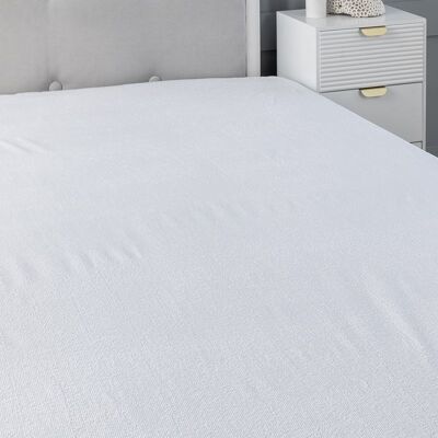 Snug City 12Inch Deep Waterproof Terry Towel Mattress Protector Soft Touch Non Noisy Fitted Sheet in White Size: Super King White Super King Snug City 12Inch Deep Waterproof Terry Towel Mattress Protector Soft Touch Non Noisy Fitted Sheet in White Size: Super King White Super King
