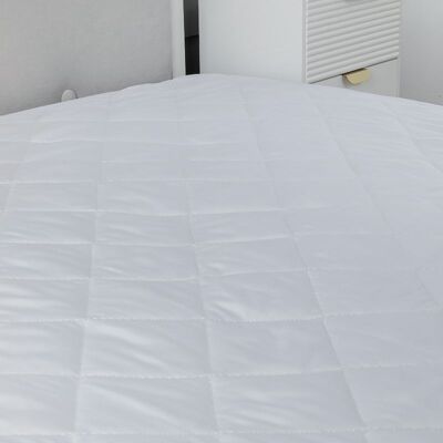 Snug City 12INCH Deep Quilted Mattress Protector Microfibre Soft Touch Fitted Sheet in White Size: Small Double White Small Double Snug City 12INCH Deep Quilted Mattress Protector Microfibre Soft Touch Fitted Sheet in White Size: Small Double White Small Double