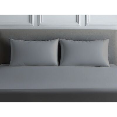 Snug City Luxury 200TC Housewife Pillowcase Pair Soft Feel in Grey Size: Standard Pillow Case Grey Standard Pillow Case Snug City Luxury 200TC Housewife Pillowcase Pair Soft Feel in Grey Size: Standard Pillow Case Grey Standard Pillow Case