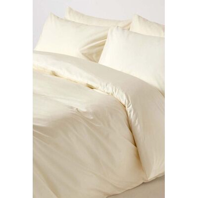 Homescapes Egyptian Cotton Duvet Cover - Cream, 200 TC, Single Homescapes Egyptian Cotton Duvet Cover - Cream, 200 TC, Single