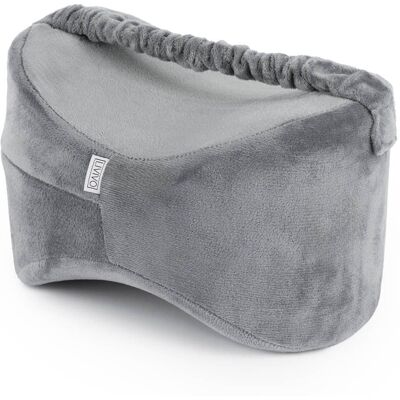 LIVIVO Memory Foam Leg Knee Pillow - Orthopedic Support for Sciatica, Back, Hip, and Joint Pain - Includes Washable Cover and Elastic Strap for Side LIVIVO Memory Foam Leg Knee Pillow - Orthopedic Support for Sciatica, Back, Hip, and Joint Pain - Includes Washable Cover and Elastic Strap for Side