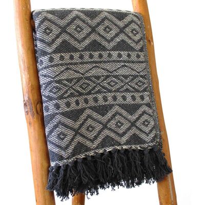 Four Candle 125x150cm Grey Boho Throw Blanket Four Candle 125x150cm Grey Boho Throw Blanket