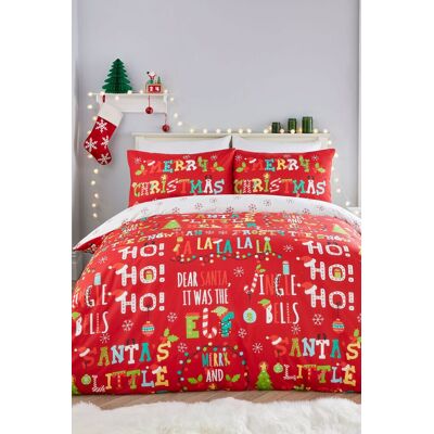 Fusion Christmas Bedding Set Santa's Little Helper - Bedding Set Fusion Christmas Bedding Set Santa's Little Helper - Bedding Set