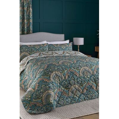 Dreams & Drapes - Palais - 195cm x 230cm - Teal - Bedspread Dreams & Drapes - Palais - 195cm x 230cm - Teal - Bedspread