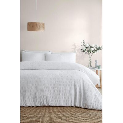 Serene Honley - Seersucker - White - Duvet Cover Serene Honley - Seersucker - White - Duvet Cover