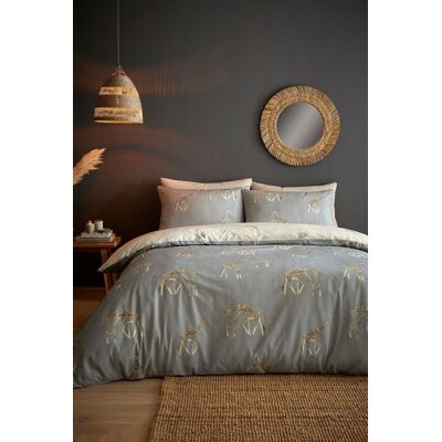 Fusion Milo Reversible Duvet Cover Bedding Set Grey - Bedding Set Fusion Milo Reversible Duvet Cover Bedding Set Grey - Bedding Set