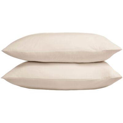 The Linen Consultancy 'TLC 5 Star Hotel Concept' 500TC Cotton Sateen Standard Pillowcase 4 Pack in Cream Cream The Linen Consultancy 'TLC 5 Star Hotel Concept' 500TC Cotton Sateen Standard Pillowcase 4 Pack in Cream Cream