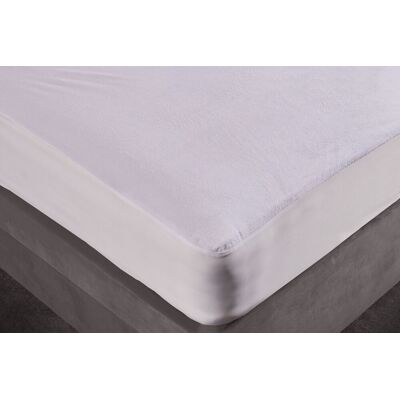 The Linen Consultancy 'TLC 5 Star Hotel Concept' Terry Twin Pack Waterproof PU Mattress Protector in White Size: King White King The Linen Consultancy 'TLC 5 Star Hotel Concept' Terry Twin Pack Waterproof PU Mattress Protector in White Size: King White King