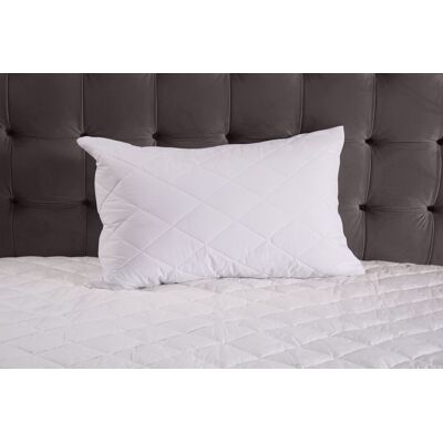 The Linen Consultancy 'TLC 5 Star Hotel Concept' Waterproof Polycotton Quilted Mattress & Pillow Protector Set in White Size: Double White Double The Linen Consultancy 'TLC 5 Star Hotel Concept' Waterproof Polycotton Quilted Mattress & Pillow Protector Set in White Size: Double White Double