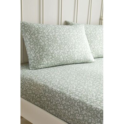 Dreams & Drapes Tess Floral Bed Linen Fitted Sheet - Bed Linen Dreams & Drapes Tess Floral Bed Linen Fitted Sheet - Bed Linen