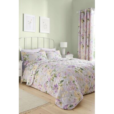 Dreams & Drapes Lilac Floral Bedspread Set - bedspread set Dreams & Drapes Lilac Floral Bedspread Set - bedspread set
