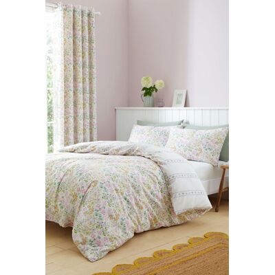 Dreams & Drapes Edith Floral Duvet Cover Bedding Set Lilac - Bedding Set Dreams & Drapes Edith Floral Duvet Cover Bedding Set Lilac - Bedding Set