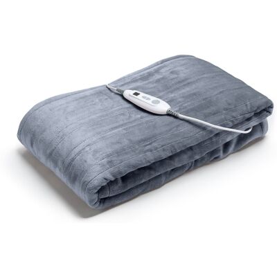 Snug City Electric Heated Over Blanket Throw 6 Heat Settings Machine Washable Soft Touch in Grey Size: 130 cm x 180 cm Grey 130 cm x 180 cm Snug City Electric Heated Over Blanket Throw 6 Heat Settings Machine Washable Soft Touch in Grey Size: 130 cm x 180 cm Grey 130 cm x 180 cm