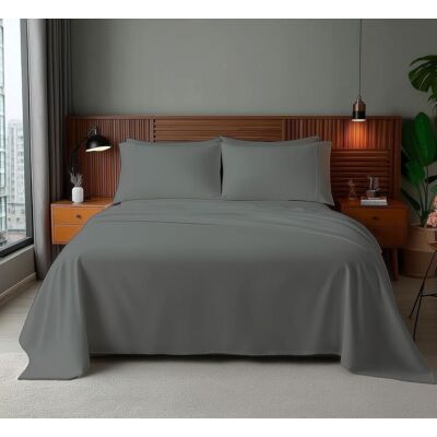 Snug City Microfibre Soft Touch Flat Sheet Plain Dyed Bed Linen in Grey Size: Super King Flat Grey Super King Flat Snug City Microfibre Soft Touch Flat Sheet Plain Dyed Bed Linen in Grey Size: Super King Flat Grey Super King Flat