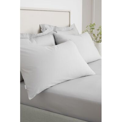 Bianca - 200TC Cotton Percale - Grey - Pillowcase Bianca - 200TC Cotton Percale - Grey - Pillowcase