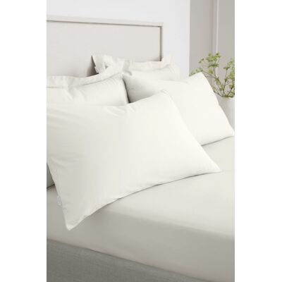 Bianca '200 Thread Count Cotton Percale' Standard Pillowcase Pair in Cream Cream Bianca '200 Thread Count Cotton Percale' Standard Pillowcase Pair in Cream Cream