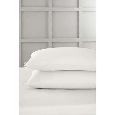 Bianca 400 Thread Count Cotton Sateen Standard Pillowcases in Ivory Size: Standard Pillow Case Ivory Standard Pillow Case Bianca 400 Thread Count Cotton Sateen Standard Pillowcases in Ivory Size: Standard Pillow Case Ivory Standard Pillow Case