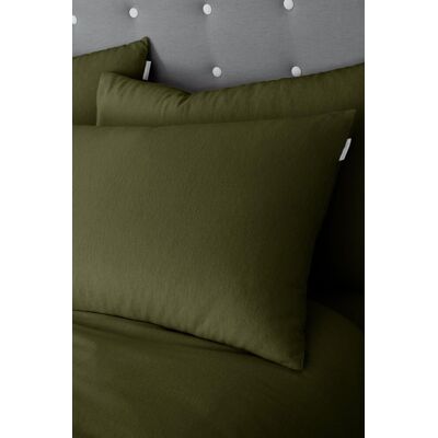 Catherine Lansfield Green Cotton Pillowcase - Pillowcase Catherine Lansfield Green Cotton Pillowcase - Pillowcase