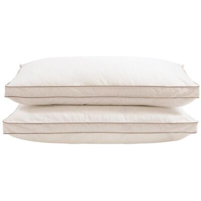 Soak&Sleep Soft As Down Microfibre Standard Pillow Pair - Medium Firm in White White Soak&Sleep Soft As Down Microfibre Standard Pillow Pair - Medium Firm in White White