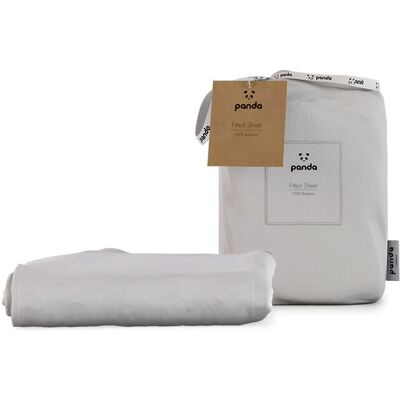 Panda London - Panda Bamboo Bedding - White - Fitted Sheet Panda London - Panda Bamboo Bedding - White - Fitted Sheet