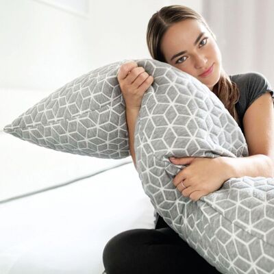 Brightr Sleep Hug Best Full Length Body Pillow for Back & Hips in Grey Grey Brightr Sleep Hug Best Full Length Body Pillow for Back & Hips in Grey Grey